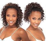 2 in 1 Instant Weave Ponytail Bonaire Girl - Natural Black with Brown Streaks