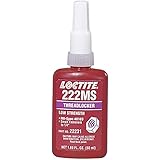 Loctite 135334 Purple 222MS Low Strength Thread Locker, 300 degrees F Maximum Temperature, 50 mL Bottle
