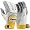 White/Gold : Sold In Pairs