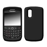 Solid Black Soft Silicone Gel Skin Cover Case for Blackberry Tour 9630
