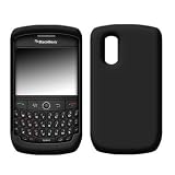 Solid Black Soft Silicone Gel Skin Cover Case for Blackberry Tour 9630