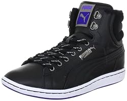 Puma First Round Winterized wms 354931, Damen Sportive Sneakers, Schwarz (black-white-spectrum blue 02), EU 42.5 (UK 8.5) (US 11)