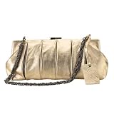 Cole Haan Maria Sharapova Frame Convertible Clutch Soft Gold