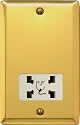 Varilight - Dual Voltage Shaver Socket Victorian Brass - XVSS
