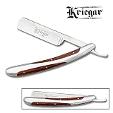 Razors & Blades:Kriegar Straight Edge Shaving Razor - Pakawood Handle