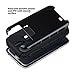 Galaxy S4 Case, S4 Case - ULAK 2in1 Hybrid Rubber Matte Slim Hard Case Cover for Samsung Galaxy S4 IV i9500 (Black)