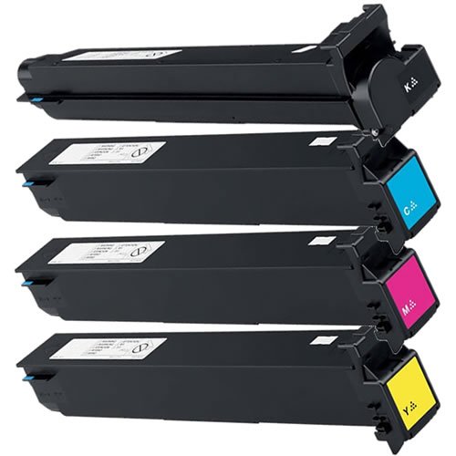 Do it Wiser ® Compatible Toner Set Black Cyan Magenta Yellow For Konica Minolta BizHub C203 C200 C253 C353 - TN213K TN213C TN213M TN213Y - Black Yield 24,500 Pages - Color Yield 19,000 Pages