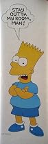 Bart Simpson (Stay Outta My Room Man, Door) TV Poster Print - 21" X 64"