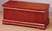 42" Wide Handmade Plain WOODEN CHERRY FINISH CEDAR CHEST with Storage Trunk