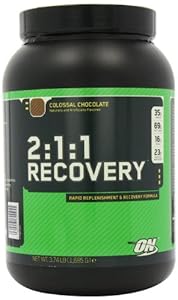 Optimum Nutrition 2:1:1 Recovery, Colossal Chocolate, 3.73-Pounds