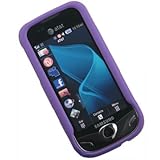 Crystal Hard PURPLE RUBBERIZED Cover Case for Samsung Mythic A897 AT&T + Sw ....