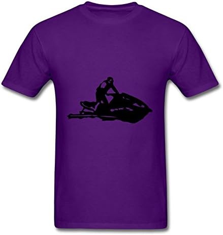 Purple Regular Unique Jetski_jet_ski_01 T Shirt Large Men Customized