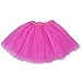 Top Rated Classic Elastic Ballet-Style Adult Tutu Skirt, by BellaSous. Great princess tutu, adult dance skirt, petticoat skirt or pettiskirt tutu for women. Tulle fabric - Hot Pink tutu