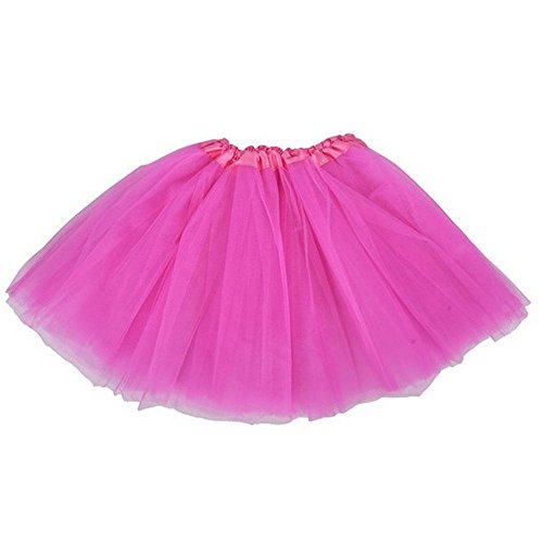Top Rated Classic Elastic Ballet-Style Adult Tutu Skirt, by BellaSous. Great princess tutu, adult dance skirt, petticoat skirt or pettiskirt tutu for women. Tulle fabric - Hot Pink tutu