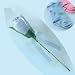 Russ It's a Boy Soft Blue Rose Bud Flower Baby Sock New Baby Shower Table Centerpiece Decoration