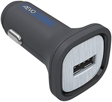 Revocharge 2.4A / 12W LED USB Car Charger with Rapid Charge for iPhone 6 6 Plus 5 5S 5C, Samsung Galaxy, LG Optimus, HTC One, Motorola, Nokia, Nexus, iPad Air, iPod Touch