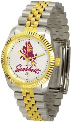 Arizona State Sun Devils ASU NCAA Mens Steel Executive Watch