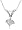 10k White Gold Princess Cut Diamond Solitaire Pendant (1/4 ct, J-K Color, I2-I3 Clarity)