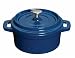 Molten Cast Iron Mini Casserole 10cm x 5cm, Blue