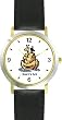 Noah's Ark No.3 - Biblical Theme - WATCHBUDDY&reg; DELUXE TWO-TONE THEME WATCH - Arabic Numbers - Black Leather Strap-Children's Size-Small ( Boy's Size & Girl's Size )