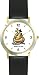 Noah's Ark No.3 - Biblical Theme - WATCHBUDDY&reg; DELUXE TWO-TONE THEME WATCH - Arabic Numbers - Black Leather Strap-Children's Size-Small ( Boy's Size & Girl's Size )