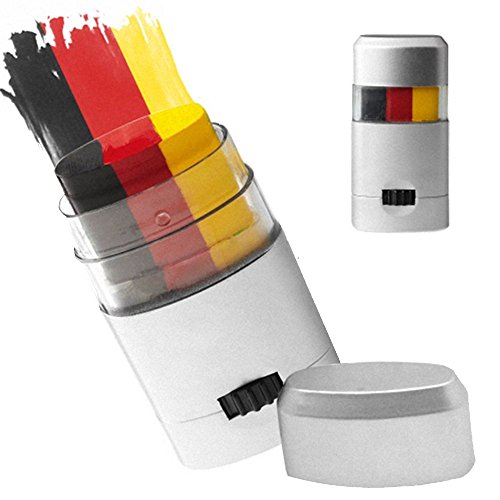 Taffstyle® Fanartikel Schminkstift Fan Make-Up mit Fussball WM & EM Länder Flaggen Style Deutschland