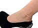 Imixlot® Women's 1 Row Rhinestones Anklet Bracelet Stretch Gold Chain Ankle
