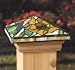 4x4 Tiffany-style Sunflower Post Cap [CAPITOL CITY LUMBER]