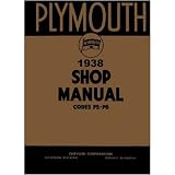 1938 PLYMOUTH P5 P6 Shop Service Repair Manual Book by Plymouth