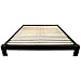 Best Price Quality Bargain - Black Zen Simple Hardwood Platform Bed - Twin, Queen, King, & Cal King