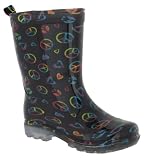 Capelli New York Shiny Painters Peace Love Girls Basic Body Jelly Rain Boot