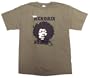 Impact Men's Jimi Hendrix Short Sleeve T-Shirt,Military Green,Large