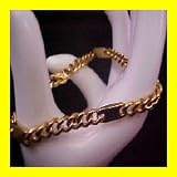 MAGNETIC THERAPY Unisex Gold Link Bracelet for CARPAL TUNNEL