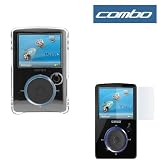 Transparent Clear Crystal Snap On Hard Case Durable Clear Reusable LCD Screen Protector for SanDisk Sansa Fuze