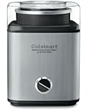 Cuisinart CIM-60PC Pure Indulgence Automatic Frozen Yogurt, Sorbet and Ice Cream Maker, 2 quart, Grey and Black