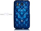 HTC Desire HD Novoskins CoCo NoVo Blue Quilted TPU Case