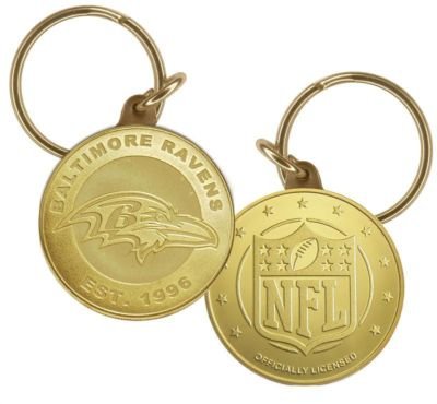 Baltimore Ravens Bronze Keychain
