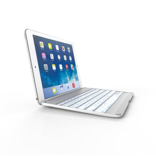 ZAGG Cover Case with Backlit Bluetooth Keyboard  for iPad Air-White
