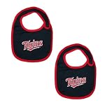 2 PACK: Baby / Infant Boys or Girls MLB Minnesota Twins Bib - Dark Blue