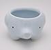 Cute Elephant Flower Pot - Mini Ceramic Planter for Succulents - Blue