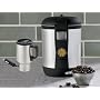 Bean Vac Cordless Automatic Vacuum Seal Coffee Canister (Battery Operated) with FREE 16 oz. Stainless Steel 12V Heated Travel Mug