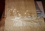 JC Penney Bedding Scarf Valance Silkesse Antique-Linen