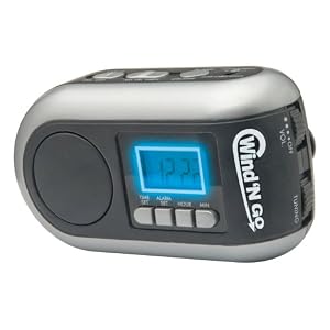 Wind 'N Go Time Minder Alarm Clock Radio by 