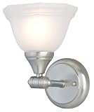 Hardware House 544981 6-1/4-Inch by 8-3/4-Inch Bath/Wall Lighting Fixture Brushed Nickel