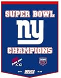 NFL New York Giants Embroidered Football Champions Dynasty Wool Banner