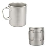 Trailite Becher 0,45L, Titan, mit Klappgriff