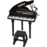 Partner Jouet - A1102102 - Instrument de Musique - Piano à Queue avec Micro