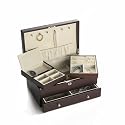 Wallace Dark Walnut Jewelry Box w/Mini Box and Drawer
