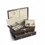 Wallace Dark Walnut Jewelry Box with Mini Box and Drawer