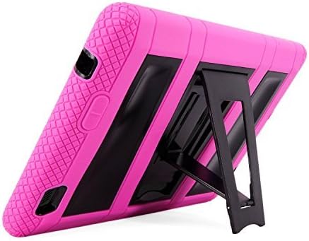 2014  Kindle Fire HD 7 Case 2014 - Kids Friendly, Impact Resistant Dual Layer Full-body Protection (Pink)
